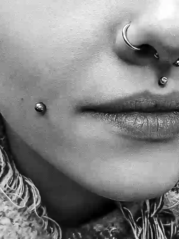 Cheek Septum Medusa Piercings