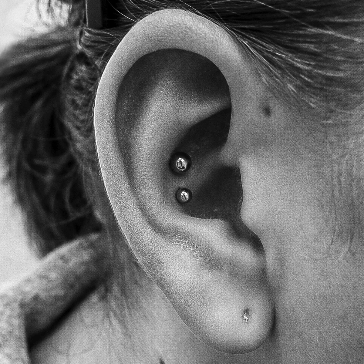 Double Conch Piercing