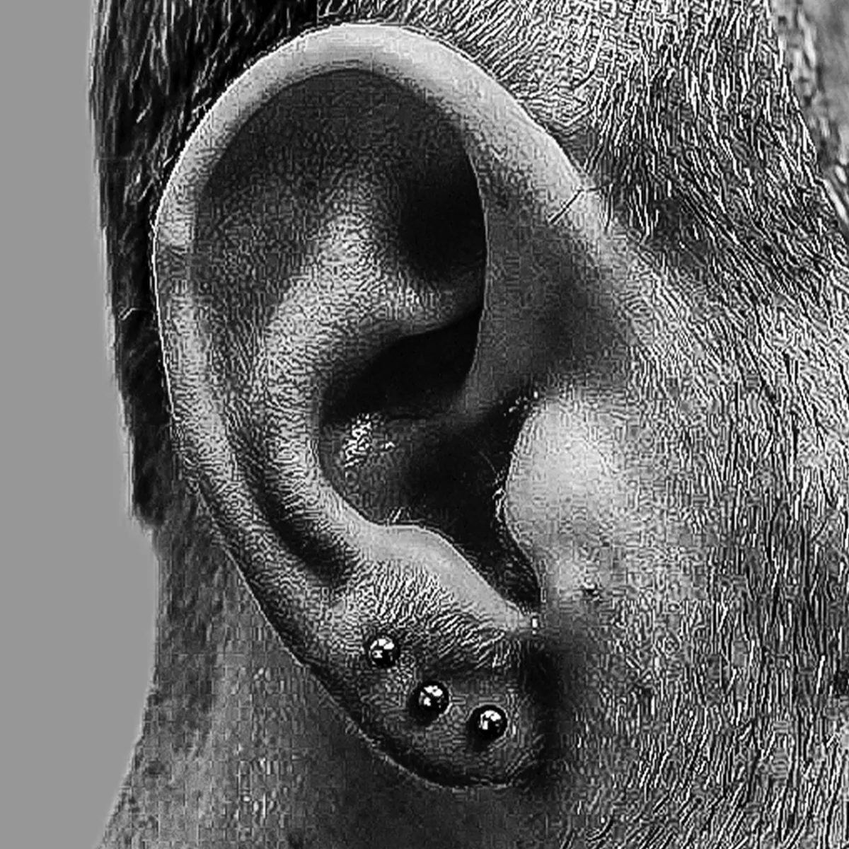 Triple Lobe Piercings