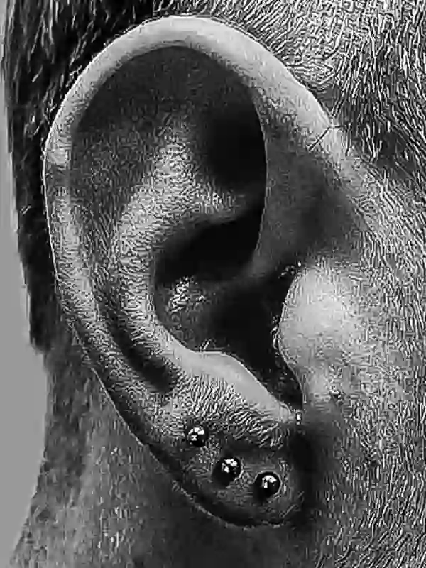 Triple Lobe Piercings