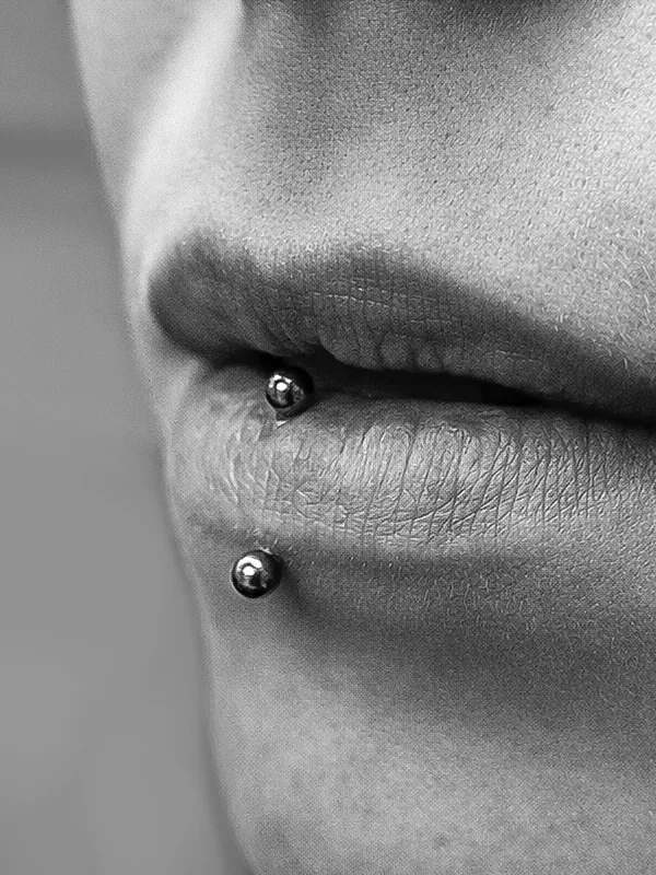 Vertical Labret Piercing