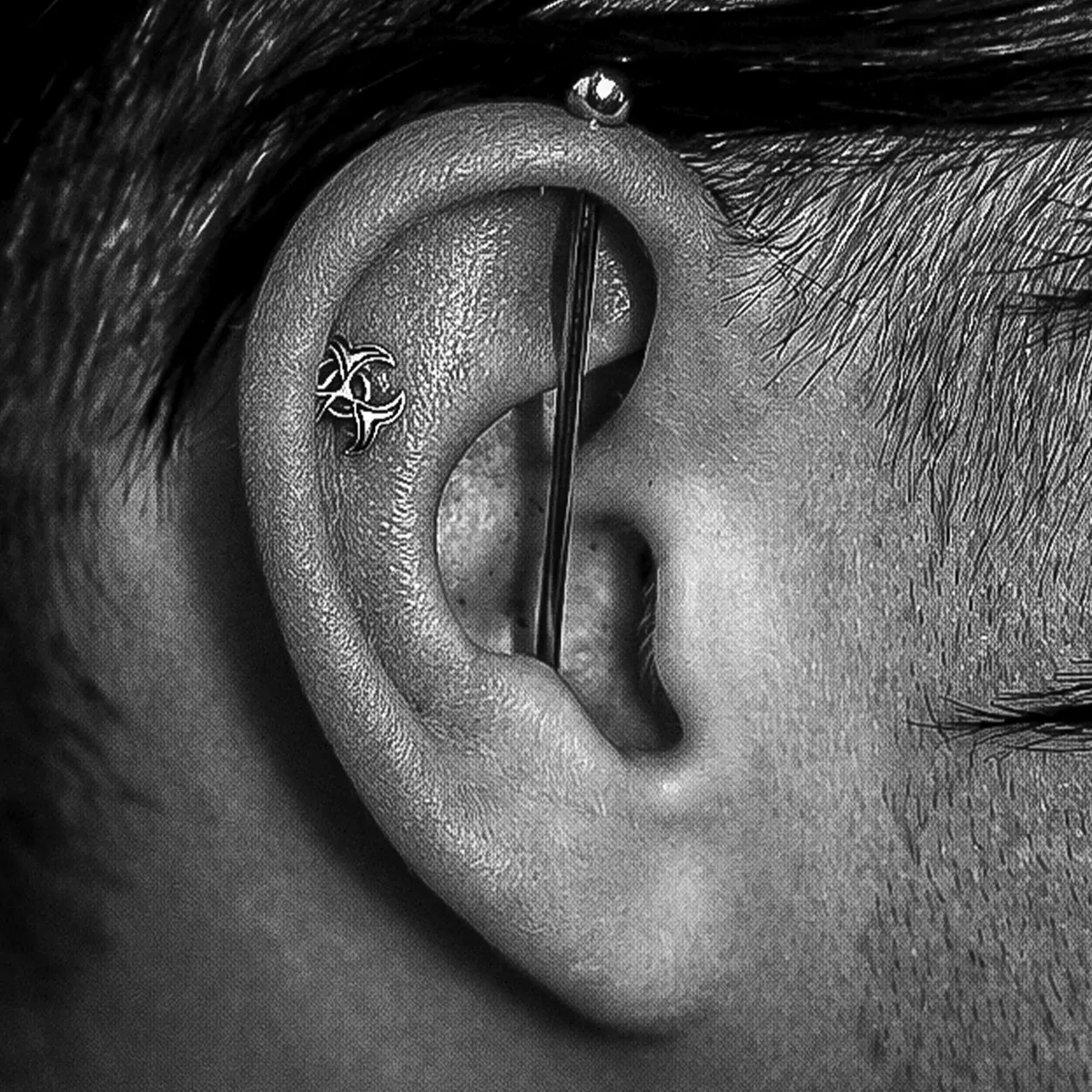 Industrial Helix Piercing