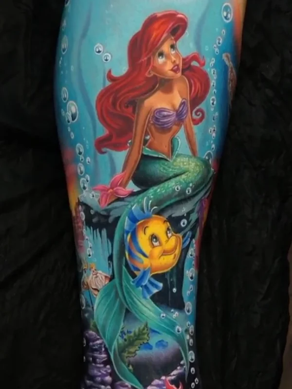 Arielle die Meerjungfrau Tattoo