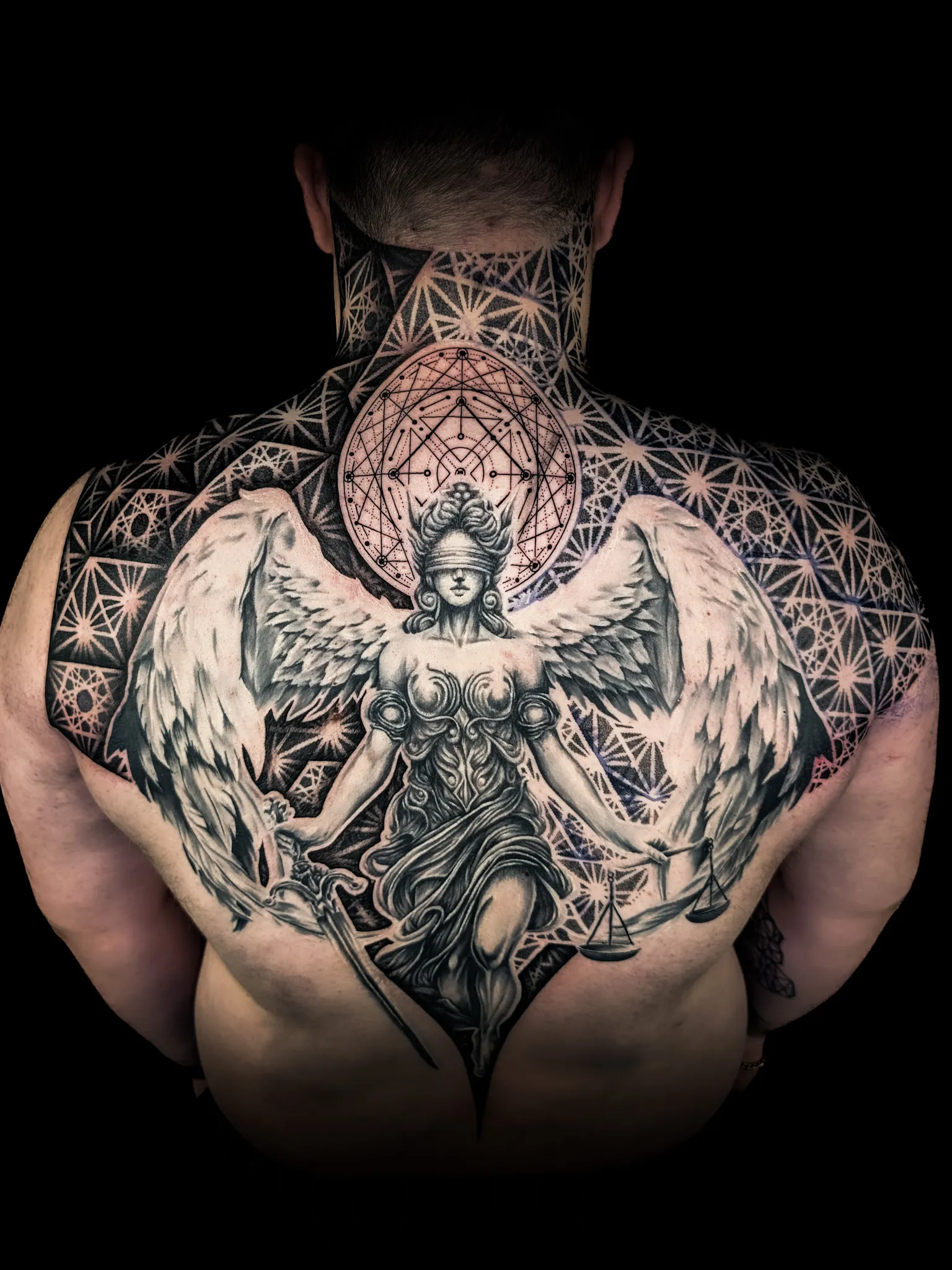 Engel Rückentattoo