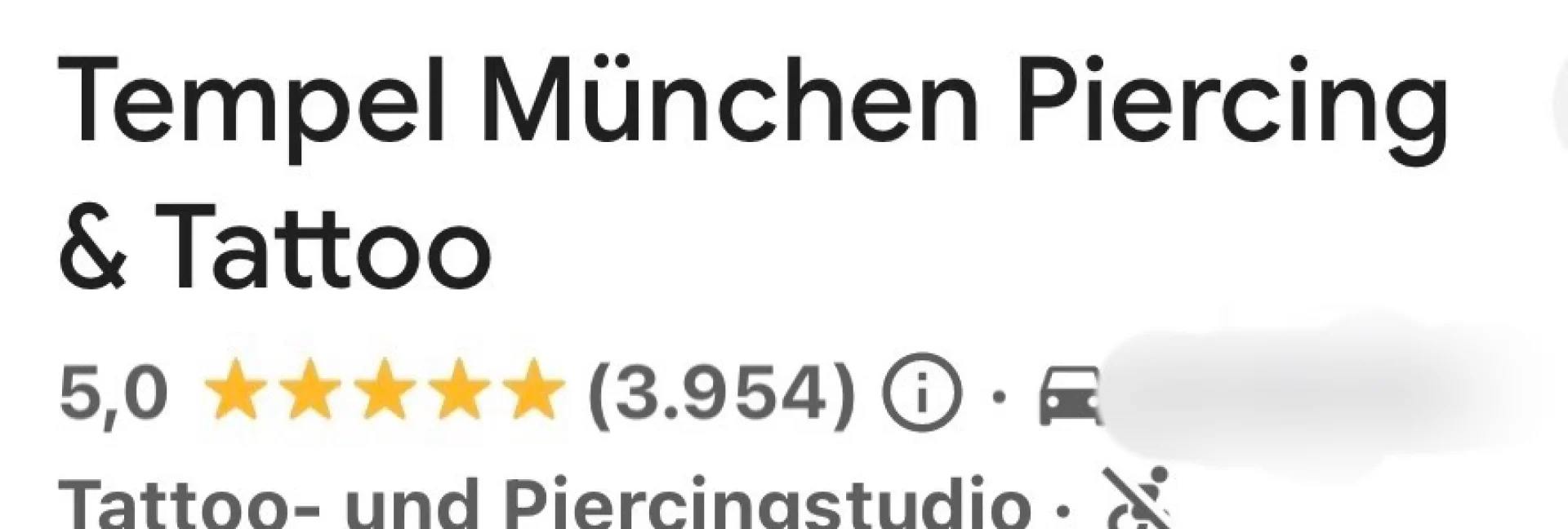 Tempel München Piercing & Tattoo - über 5000 5-Sterne Bewertungen