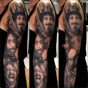 Realistic Portrait Tattoo Sleeve