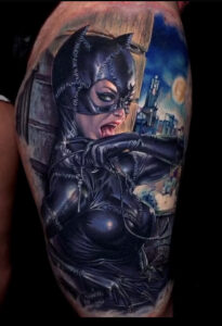 Catwoman Realistic Tattoo München