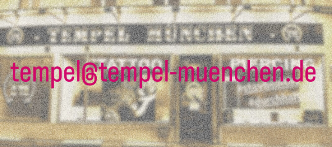 Tempel München Tattoo E-Mail Adresse