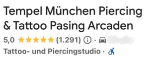 Tempel München Piercing Tattoo Bewertungen