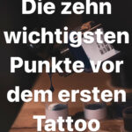 Vor dem ersten Tattoo