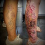Cover-Up Tattoo Laser München, Flowers