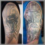 Tribal gecovert mit Wikinger