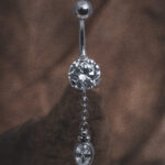 Bauchnabelpiercing Mit Anhänger Silber Chirurgenstahl 30 Tempel München