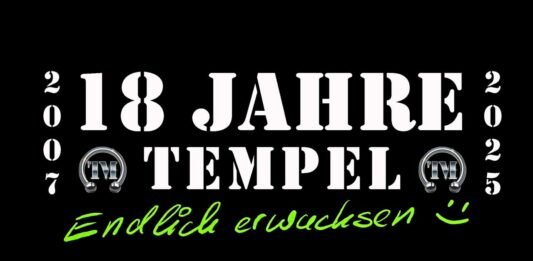 Tempel München Logo 18 Jahre