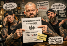 DOT mit Statement zum Befähigungsnachweis für Tätowierer Befähigungsnachweis Tätowierer