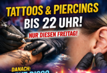 Late Night – Walk-In Tattoos & Piercings bis 22 Uhr Pasing Arcaden Late Night Tattoo München